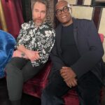 Samuel L. Jackson Instagram - Big ARGYLLE energy with Matthew Vaughn 🧦  and some of my @argyllemovie castmates!! P.S. I’ve starred in 4 movies with Sam Rockwell but this is the first time we been on-screen together. 30 years in the making people‼️
