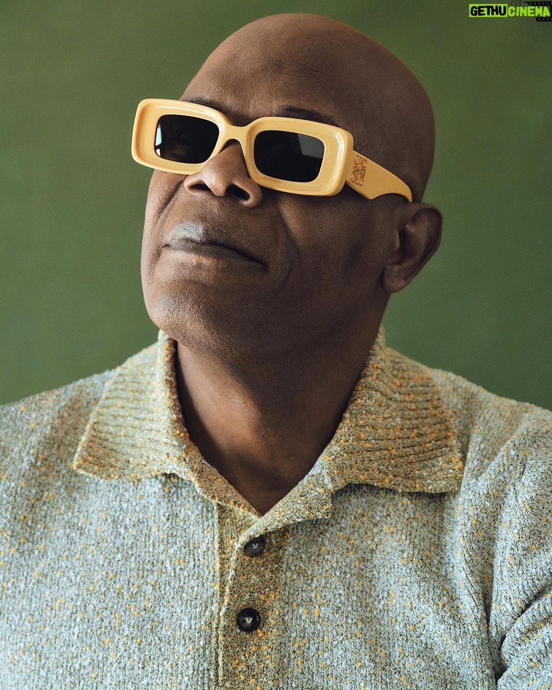 Samuel L. Jackson Instagram - Mr @samuelljackson has a pretty simple method for choosing his next role: "I pick movies that I like, or movies that I would have gone to see when I was a kid." Simple, yes, and lucrative. Mr Jackson is the highest grossing actor of all time and his projects tend to be all-out-smashes. Next up? @secretinvasion on @disneyplus, a continuation of his role as @marvelstudios' Nick Fury. Head to the link in bio to read about how the most consistent man in Hollywood manages to pick 1-2 winners every year, his longstanding friendship with Judge Judy and who makes him starstruck. #SecretInvasion Words by: @lonlozzin Photography by: @sharifhamza Styling by: @atvottero Art Direction by: @work_material_sam Production: @isabellondon_ Grooming by: @autumnmoultriebeauty