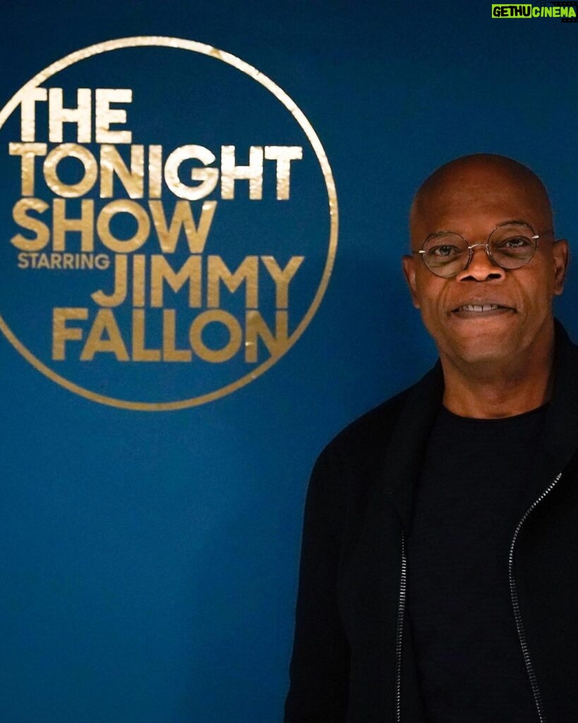 Samuel L. Jackson Instagram - Tune in tonight to @FallonTonight on @nbc to catch @jimmyfallon and me talk about @thepianolessonplay @starwarsmovies and so much more! PC - Ralph Bavaro/NBC