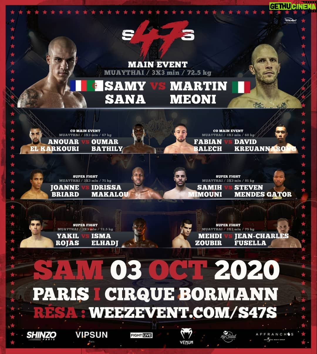 Samy Sana Instagram - Final card š„šÆ #j-14 lesĀ placesĀ sontĀ limitĆ©esā ļø #s47s #iamback Billetterie dans la bio ā¬ļø Cirque Bormann Moreno Officiel