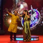 Sanchari Mondal Instagram - Musical Journey is the most melodious & memorable journey of life. With the Stars of “The Rising Star” ⭐️ Thanks to the Team who relied on me not as an actor but as an anchor. #anchor #sancharimondal