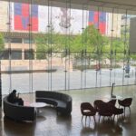 Sanford Biggers Instagram - 👁️ RE:BIRTH, a digital scrim designed for the entrance of the Chazen Museum of Art @chazenartuw by muralist @marka_27 as part of the @remancipationproject 🙏🏿 #remancipation #chazenartuw