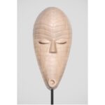Sanford Biggers Instagram - Final days to 👁️ “Ancient Entanglements @wassermanprojects, featuring new and collaborative work by Brandon Clifford and Jo Lobdell of Matter Design, and myself. On view until December 17th 🙏🏿 Pictured: "Mask 3" by Sanford Biggers From his series of Janus Masks Carved Maple, steel rod Photo by @pdrearick Pictured: "Mask 2" by Sanford Biggers From his series of Janus Masks Carved Maple, steel rod Photo by @pdrearick   Pictured: "Mask 1" by Sanford Biggers From his series of Janus Masks Carved Maple, steel rod Photo by @pdrearick   #wassermanprojects #anciententanglements #closingsoon #studiosanfordbiggers #mitarchitecture #matterdesign #carvedwood #janus #masks Wasserman Projects