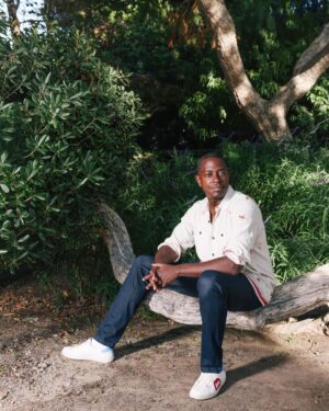 Sanford Biggers Instagram - 🙏🏿to @cmonstah for the beautiful interview for @latimes.
Thanks to @dania_maxwell for capturing the moment 📸 and @ocmamuseum for the invitation. 

#studiosanfordbiggers #ocma #latimes #sculpture