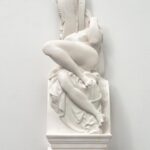 Sanford Biggers Instagram - 🌚Meet Me on the Equinox closes this Saturday @marianneboeskygallery ✨ Ever (2023) Cast Marble, mixed media 24 x 9 x 6 inches 61 x 22.9 x 15.2 cm 📸: @lance.brewer #studiosanfordbiggers #chimera #scultping #history Marianne Boesky Gallery