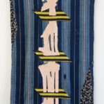 Sanford Biggers Instagram - 👁 Pink Seated Warrior (2017) See the work @lubeznikcenter as part of the group show “moniquemeloche presents…” through October 21, 2022. Antique futon cover, various textiles, sequins 58 x 39 in. 147.3 x 99.1 x 0.0 cm #studiosanfordbiggers #quilting #history #quiltart #moniquemelochegallery Lubeznik Center for the Arts