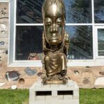 Sanford Biggers Instagram - The “Oracle” is now in 🌀 @andersonranchartscenter this summer. #studiosanfordbiggers #oracle #cosmic #sculpture #hybrid #history #afrofuturism Anderson Ranch Arts Center