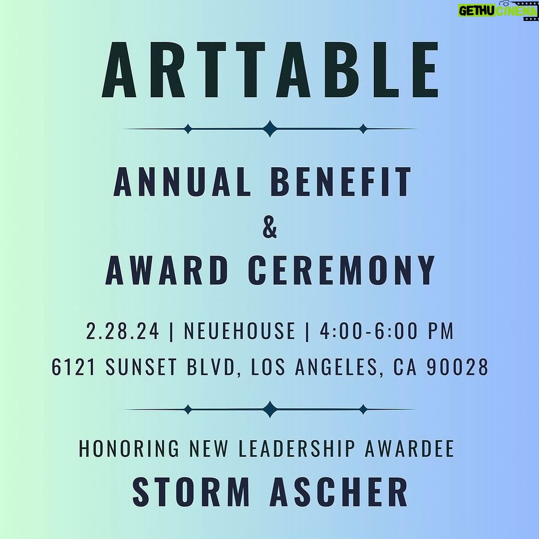 Sanford Biggers Instagram - Looking forward to celebrating you @stormascher🥂 🔗 in bio for tickets Repost via @arttableinc “We can’t wait to see you all in LA, and we are beyond thrilled to announce our incredible Benefit Co-Chairs, @sanfordbiggers and @asherald. Get ready for a night filled with celebration! This year, we’re honored to recognize the outstanding contributions of @stormascher recipient of the New Leadership Award. Storm, an independent curator, writer, and founder of Superposition Gallery and the Black Arts Council, has made a tremendous impact on the art world and we look forward to celebrating her achievements. Join us for a conversation between Storm Ascher and @zoelukov, a prominent curator and cultural producer, as they share insights and experiences that will leave you inspired. The Annual Benefit will be held at @neuehouse Hollywood’s outdoor venue. Adding an extra layer of excitement, the benefit coincides with @friezeofficial Los Angeles and @felixartfair Don’t miss out on this extraordinary event! Register for your tickets now and secure your spot at ArtTable’s 2024 Annual Benefit & Award Ceremony. Link in the bio! #ArtTable #2024 #AnnualBenefit #Award #Ceremony #StormAscher #NLA #NewLeadershipAward #LosAngeles #NeueHouse #Hollywood #FriezeLA