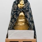 Sanford Biggers Instagram – 👁️ Oneroi (Relic 1) 

Back to the Stars is on view through October 28 ✨

Oneroi (Relic 1), 2023. 
Cast marble, assorted textiles, mixed media, gold leaf on custom cedar plinth, unique within a series
36 x 22 x 19 in
Plinth: 30 x 22 x 26 in 

#studiosanfordbiggers #chimera #sculpting #history #quilting #hybrid #histories Monique Meloche Gallery