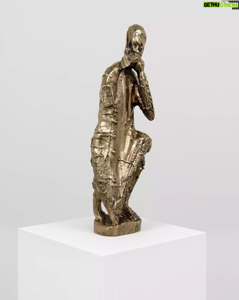 Sanford Biggers Instagram - Currently on 👁 @massimodecarlogallery Beijing BAM (For Keith), 2016 Bronze 18 × 5 1/2 × 3 1/2 in 45.7 × 14 × 9 cm #studiosanfordbiggers #BAM #massimodecarlo #hongkong #statue Beijing, China