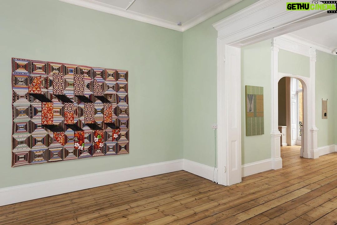 Sanford Biggers Instagram - 👁️ “Sweven” @massimodecarlogallery London through August 26th. Sweven (2022) 179.1 × 199.4 × 2.5 cm 70 1/2 × 78 1/2 × 1 inches Antique quilt, assorted textiles, acrylic #studiosanfordbiggers #quilting #history Massimo De Carlo London