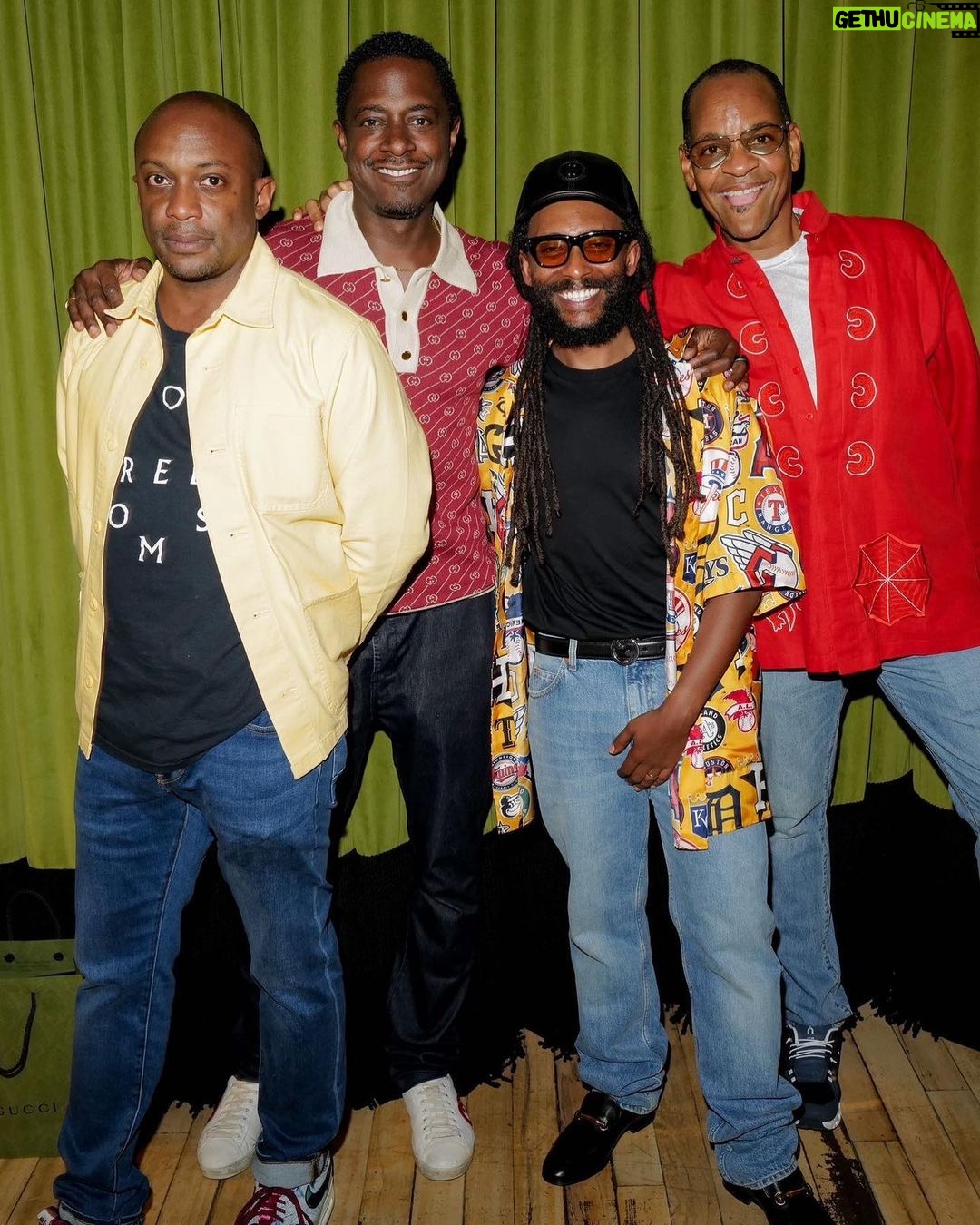 Sanford Biggers Instagram - ❤️Famalam❤️ Congrats @awolerizku 🙏🏿 📸 1: @hankwillisthomas @awolerizku @lyleashtonharris @sirsargent @gucci #gucciwooster 2: Awol Erizku: Mystic Parallax @aperturefnd Gucci Wooster Bookstore