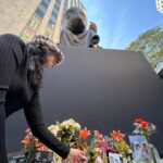 Sanford Biggers Instagram - 🌷 to everyone who has left offerings for the Oracle. Check out @hammer_museum’s Spotify to listen to the WeAreTheOracle playlist🤘🏿  “To recall an enlightened quality and to cultivate meditative joy and sentiments of goodwill, you are invited to leave an offering at the base of the sculpture.  ✨When you visit us next, we invite you to leave a small token of a personal wish, hope, or memory - whatever that means to you. Tag us in a photo of what you place and let us know your interpretation!” - @hammer_museum  🔗 Follow the link in my bio to listen to the playlist 🎵 #studiosanfordbiggers #wearetheoracle #sculpture Hammer Museum