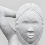 Sanford Biggers Instagram - 👁️ Andromeda (2021) Currently on view @wereldmuseum.leiden as part of the group exhibition: Brilliant Light/ In Schitterend Licht This exhibition celebrates the richness and diversity of art from Africa and its diaspora and offers a dynamic dialogue between the present and the recent past. Immerse yourself in the many different worlds of artists and discover how they are influenced by the past in the present. Guest curator Azu Nwagbogu @azubogu created the exhibition by pairing masterpieces from the collection of the Wereldmuseum with work by contemporary artists, seeking to provide answers to some of the most urgent questions of our times. Andromeda, 2021 White marble 50 × 19 1/8 × 12 6/8 in 127 × 48.6 × 32.46 cm #studiosanfordbiggers #andromeda #chimera Museum Volkenkunde Leiden