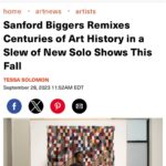 Sanford Biggers Instagram – I’m delighted to share this article from @artnews! A big thanks to ✏️ @tessa.sol, 📸 @christophergarciavalle, and to all of you have come out to support my shows at @moniquemeloche and @marianneboeskygallery these last few weeks 🙏🏿