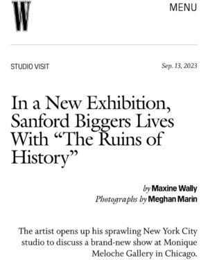 Sanford Biggers Instagram - It’s out! Thank you @wmag @maxinesleep @meghanmarin 🙏🏿🔥

“Back to the Stars” opens this Thursday @moniquemeloche ✨

📸 by @meghanmarin for @wmag 

🖼️Detail of Furrow (2023) @daniel_greer 

#studiosanfordbiggers #quilting #history #moniquemelochegallery