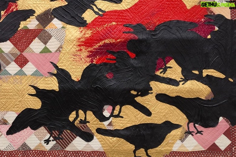 Sanford Biggers Instagram - 🚨Slow Murder… coming soon🚨 Via @marianneboeskygallery “Marianne Boesky Gallery is pleased to present Meet Me on the Equinox, a solo exhibition of new work by New York-based conceptual artist Sanford Biggers. Biggers's third solo exhibition with the gallery, Meet Me on the Equinox features new works from the artist's quilt-based Codex series, sculptural Chimera series, and a site-specific anamorphic drawing. A foray into the origin of myth and the malleability of historical narrative, the exhibition blurs the boundaries between seemingly disparate elements of Biggers's practice as the convergence of pattern, material, and allegory sets the stage for the creation of novel, discordant, and subjective mythologies. Sanford Biggers: Meet Me on the Equinox will be on view in New York September 7 - October 14.” Slow Murder, 2023, antique quilts, assorted textiles, mixed media #studiosanfordbiggers #quilting #history #codex #equinox #MarianneBoeskyGallery