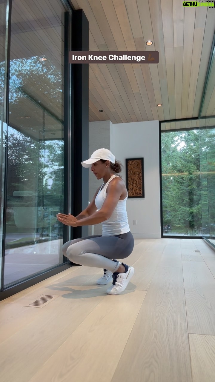 Sangita Patel Instagram - It’s #FITNESSTUESDAY !!! The Iron Knee Challenge 💪🏽 Step by step, control and breathe! Get the whole family to try this…hmm, the taller you are the harder 🤔 Side note - 3 days in the sun watching Shyla play volleyball I got an insane tan! #IronKneeChallenge #Fitness #MakeItFun