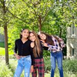 Sangita Patel Instagram - They are growing, I am shrinking 😂 First day of school today in this heat! Stay hydrated :) Ava heads to Gr. 11 and my Shyla off to Gr. 8 ahhhh! Getting all 🥹 looking back at photos…it’s truly an honour to see them become their own ❤️ Oh and umm, I made socks and slippers cool okay 🤦🏽‍♀️😂 #FirstDayOfSchool #BackAtIt #MamaIsSoProud