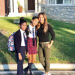 Sangita Patel Instagram - They are growing, I am shrinking 😂 First day of school today in this heat! Stay hydrated :) Ava heads to Gr. 11 and my Shyla off to Gr. 8 ahhhh! Getting all 🥹 looking back at photos…it’s truly an honour to see them become their own ❤️ Oh and umm, I made socks and slippers cool okay 🤦🏽‍♀️😂 #FirstDayOfSchool #BackAtIt #MamaIsSoProud