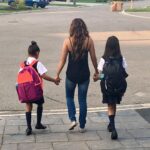 Sangita Patel Instagram - They are growing, I am shrinking 😂 First day of school today in this heat! Stay hydrated :) Ava heads to Gr. 11 and my Shyla off to Gr. 8 ahhhh! Getting all 🥹 looking back at photos…it’s truly an honour to see them become their own ❤️ Oh and umm, I made socks and slippers cool okay 🤦🏽‍♀️😂 #FirstDayOfSchool #BackAtIt #MamaIsSoProud