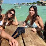 Sangita Patel Instagram - Birthday in Ambergris Caye 🇧🇿 From San ignacio to the island of Ambergris Caye in a small propeller plane, yikes! The view of the ocean was insane. Rented a golf cart to get around Spent the day at Secret beach, Known for the picnic tables in the water, sipping on virgin mojitos 🍹 Very cool idea and concept and everywhere you go there are signs of ‘Be Kind’ yup, the kindest little island 🥰❤️ Loving the new experiences! Side note: first time having Fry Jacks it’s like beaver tails for breakfast! A birthday #SangiDay I won’t forget, thanks Patels 😁 #Belize #Adventures #Familytime
