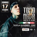 Santa Fe Klan Instagram - Tuxtla ! 🔥Nos vemos mañana locos!! Se va armar el fieston machin carnales, la ultima del año 🔥🚀🌎 se llevan sus banderas de México 🇲🇽 Arriba la Santa! 🙌🏻🙌🏻 #TodoYNadaTour Tuxtla Gtz Chiapas