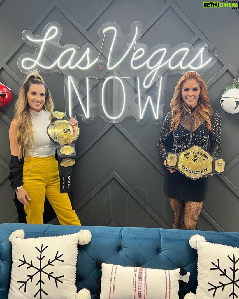 Santana Garrett Instagram - Viva Las Vegas ❤️‍🔥 Was live on @lvnowtv talking pro wrestling, women empowerment, & championships. 💪💥🏆 #Womenswrestling #girlpower #santanagarrett #lasvegas #travel #8newsnow Las Vegas, Nevada