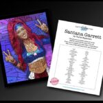 Santana Garrett Instagram - My Image..My Journey..My Career. ✨ 🎨 By the talented @curtiseppersonart *LIMITED* amount of prints available now for only $40. Signed by ME & the Artist. #linkinbio & on my story for the next 24 hours #buynow #limitededition #prints #artist #wordart #prowrestling #mosaic #santanagarrett Orlando, Florida