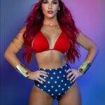 Santana Garrett Instagram - Wishing everyone a WONDERful Sunday! ✨🧨😉 #Wonderwoman #sundayfunday #costume #halloween #goodvibes #weekendvibes #cosplay