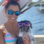 Santana Garrett Instagram - I WOOF you guys. 💙✨🐶 (Swipe to the last photo) 😂 #nationaldogday #dog #dogs #internationaldogday #daschund #goldendoodle Orlando, Florida