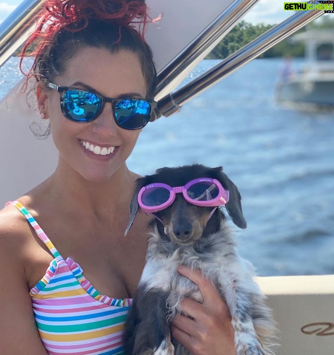 Santana Garrett - 3.1K Likes - I WOOF you guys. 💙✨🐶
(Swipe to the last photo) 😂
#nationaldogday #dog #dogs #internationaldogday #daschund #goldendoodle