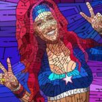 Santana Garrett Instagram - My Image..My Journey..My Career. ✨ 🎨 By the talented @curtiseppersonart *LIMITED* amount of prints available now for only $40. Signed by ME & the Artist. #linkinbio & on my story for the next 24 hours #buynow #limitededition #prints #artist #wordart #prowrestling #mosaic #santanagarrett Orlando, Florida