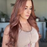 Santana Garrett Instagram - HAIR TRANSFORMATION 💁🏻‍♀️ Colorist/Stylist @masterpiecehair Hair Extensions @bohyme Drop a 🧡 below if you like it! ☺️ #haircolor #copper #redhair #hairtransformation #hair Moriah Brandon's Hair Salon
