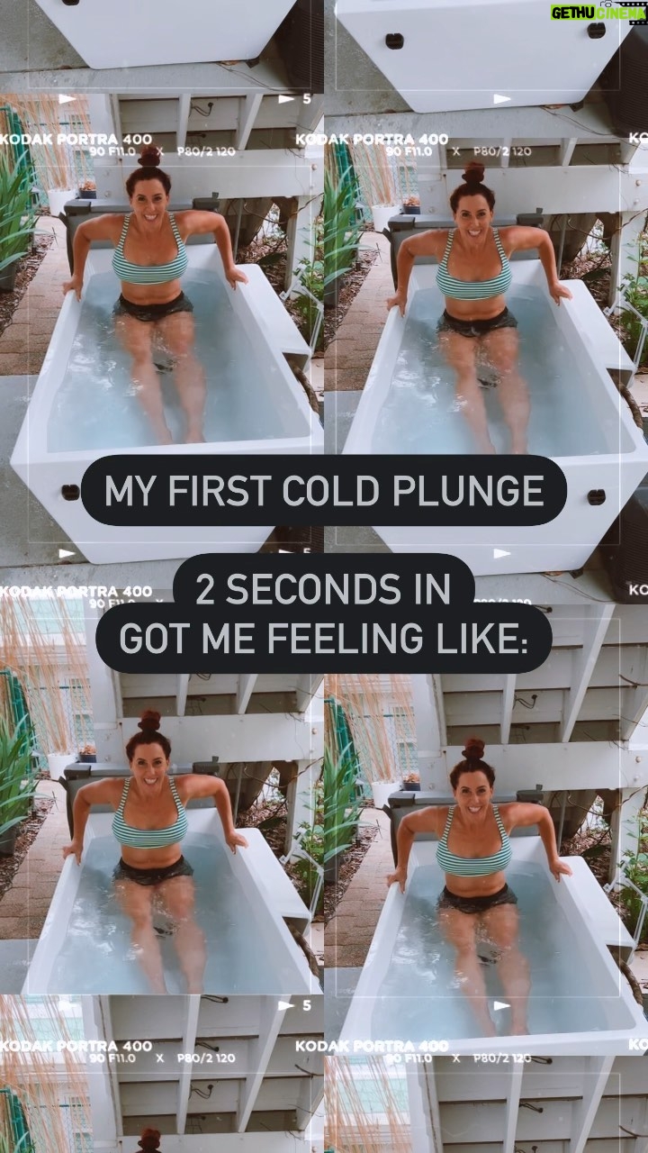 Santana Garrett Instagram - 1st time #ColdPlunge 🥶🥶🥶 Let’s just say it took me 56 seconds to get all the way in & I didn’t last nearly that long! Baby steps..next time, I will do..1 WHOLE minute!! Watch out world! 😬 #coldplunge #cold #freezing #wellness #health #benefits #body #selflove #bestself #santanagarrett #plunge