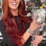 Santana Garrett Instagram - 🔥💥 NEW HAIR 💥🔥 SQUAD- @masterpiecehair @bohyme #squadgoals #hairgoals #hair #hairextensions #orlando #extensions #redhair #wella #bohyme #santanagarrett Orlando, Florida