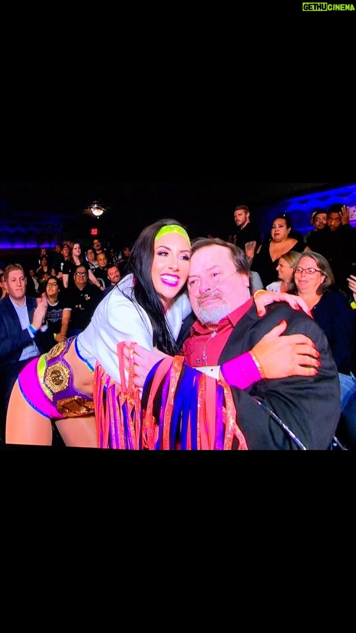 Santana Garrett Instagram - MY WHY… Forever & ever, amen. 🙏💛✨💪 With the loss of my dad, I lost myself. For those of you who don’t know, the last time I worked for WOW, my dad was in my storylines, shortly after filming the last set of tapings, he passed away. I haven’t been able to find the strength to make my return to @wowsuperheroes b/c of all the memories we made together here…but it’s time. There is not a doubt in my mind, I am exactly where I am supposed to be. 💜 #Dad #Wow #wowsuperheroes #cbs #prowrestling #daddysgirl #loss ##love #mywhy #strength #timetoshine #santanagarrett #champion #TNTKenyG