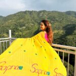 Sapna Choudhary Instagram - Yellow Saree and a view to remember 💛