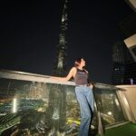 Sapna Choudhary Instagram - Towering over burj khalifa like a boss 👑 P.S - a view from a room! 🥹 #sapnachoudhary #desiqueen #thankgodforeverything