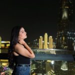 Sapna Choudhary Instagram - Towering over burj khalifa like a boss 👑 P.S - a view from a room! 🥹 #sapnachoudhary #desiqueen #thankgodforeverything