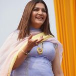 Sapna Choudhary Instagram - The game was a bore, I prefer the dance floor. 🫣 Wearing @_saicreation_ #sapnachaudhary #desiqueen #positivevibes #thankgodforeverything