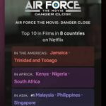 Sara Ali Instagram - Netflix : Globally Top 10 from Jan 23 - Jan 29, 2023. Thank you. 🙏🏽✨ #AirForceTheMovie #DangerClose #SelagiBernyawa