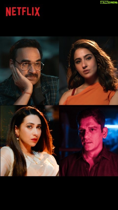 Sara Ali Khan Instagram - Itne saare colorful kirdaar, aur ye sab aapko badhai dene aaye hai - MURDER MUBARAK! #MurderMubarak, coming on 15th March, only on Netflix! #MurderMubarakOnNetflix @saraalikhan95 @pankajtripathi @itsvijayvarma #DimpleKapadia @therealkarismakapoor @sanjaykapoor2500 @tiscaofficial @suhailnayyar @homster #DineshVijan @anuja.chauhan @suprotimsengupta @gazaldhaliwal @sharadakarki @poovijan @sachinjigar @priyasaraiyaofficial @zeemusiccompany @maddockfilms