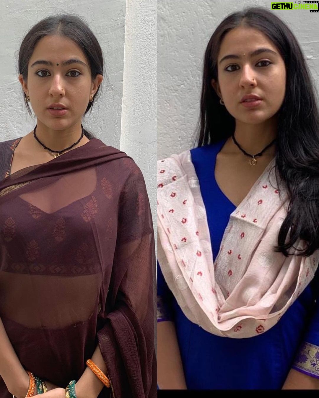 Sara Ali Khan Instagram - 2 years to Atrangi Re ๐๐๐ From before lockdown, in another time ๐ญ Bihar was Rinkus- she was mine ๐ซ So lucky that @dhanushkraja and @akshaykumar sir and I could align ๐ And make something so special, so divine โฎ๏ธ ๐ Thank you @aanandlrai for giving us so much love & making us shine โจ