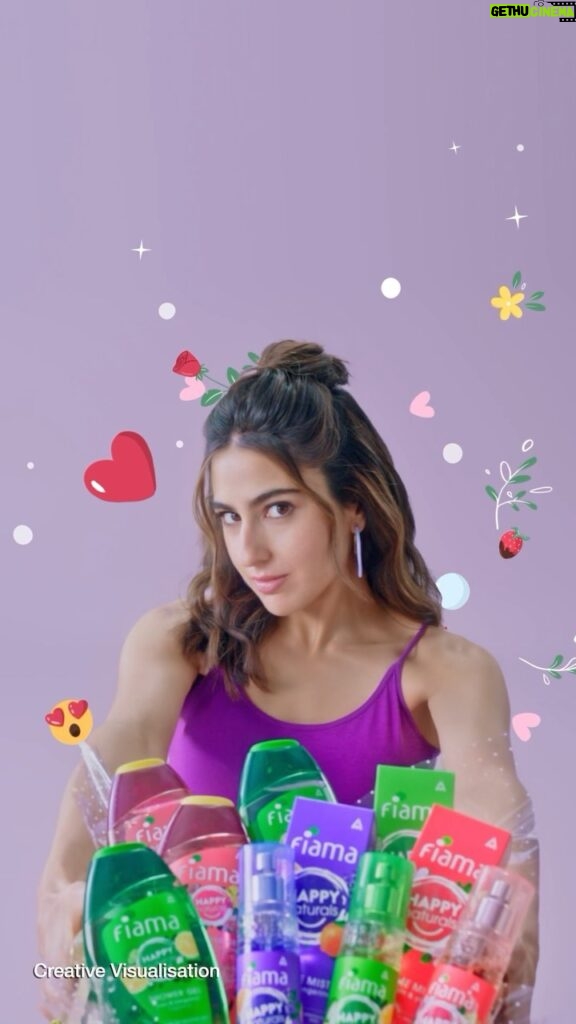 Sara Ali Khan Instagram - Fiama’s pampering favourites 🫶🏻💌 Self care is the mantra so love yourself to bits ❤️ @fiamaindia #Valentinesday #selflovewithfiama