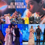 Sara Ali Khan Instagram - Bhartiya Naari 🩵🤍💛 In Indian handcrafted Saari 🥻 Sunshine and daisies are so Pyaari 🌼🌻 Ke main jao Vaari Vaari 🐝🐝🍯🍯 By the samundar and in Hariyali 🌊🏝️ …Came here to launch #AeWatanMereWatan 🧡💙🤍💚 And share a piece of hum sabke 🩵 ka Anmol Ratan 💎 🥻: @stylebyami @anoooooshka @ilovepero @kannasrihari 📸