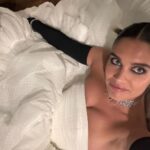 Sara Sampaio Instagram - Not even the rain can stop us. Beautiful night at the British fashion awards with @smartwater wearing @richardquinn and @swarovski styled by @aryehlappin Glam by @carolinebarnesmakeup and @_vascofreitas_