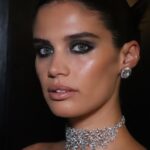Sara Sampaio Instagram - Ready for the @britishfashioncouncil awards. Wearing @richardquinn and @swarovski styled by @aryehlappin @smartwater @the22.london The Twenty Two