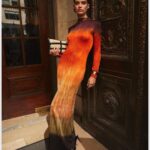Sara Sampaio Instagram - If fall was a dress this @altuzarra dress would be it! #nyfw Manhattan, New York