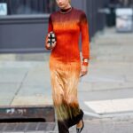 Sara Sampaio Instagram - If fall was a dress this @altuzarra dress would be it! #nyfw Manhattan, New York